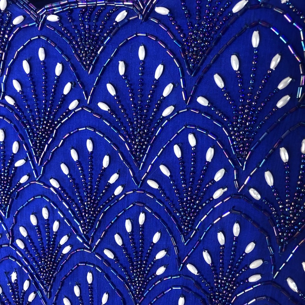 Scala Sequined Vintage Top With Should Pads. - image 5